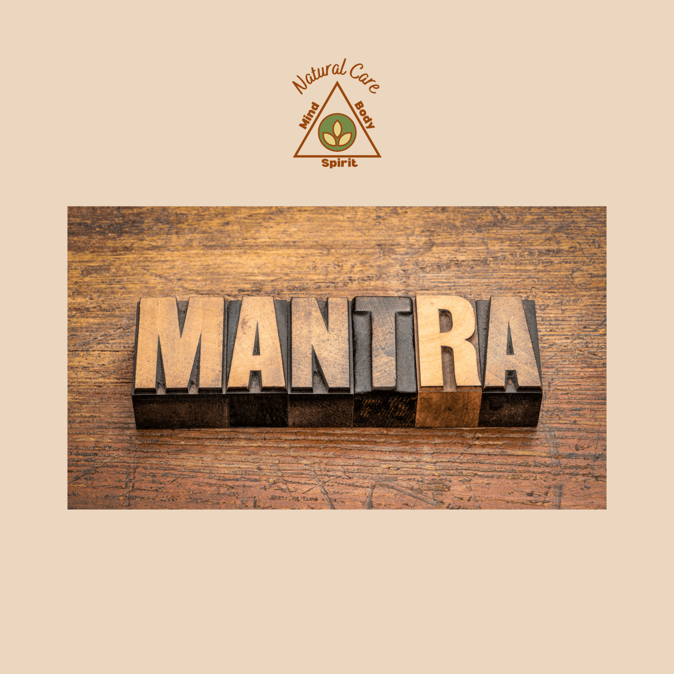 Natural care logo and mantra